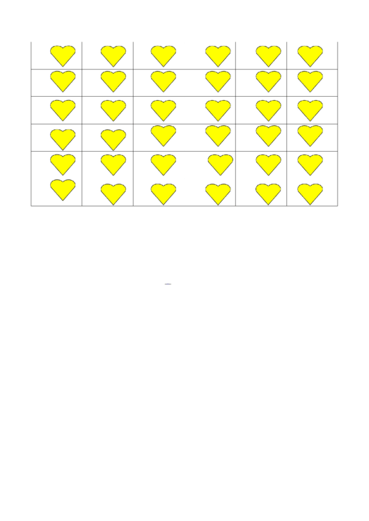 Yellow Heart Template Printable pdf