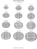 Oval Cutting Cake Serving Chart