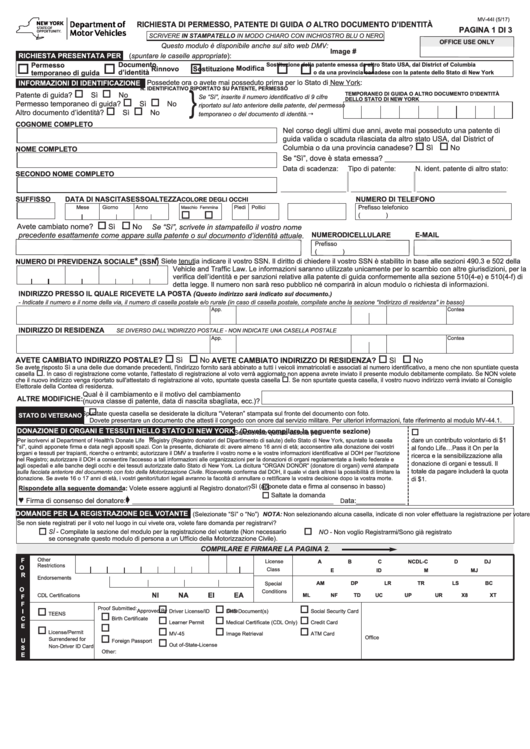 Printable Mv 44 Form