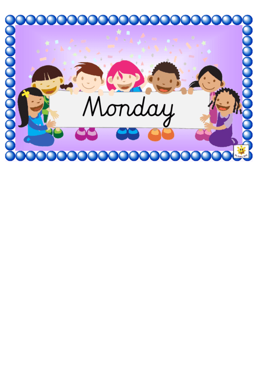 Months Word Cards Template - Italics, With Picture Of Happy Children Holding Poster On Lilac Background Printable pdf