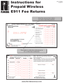 Form E911-ppwn - Instructions For Prepaid Wireless E911 Fee Returns