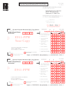 Form E911-ppw - Florida Prepaid Wireless E911 Fee Return