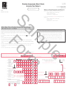 Form F-1120a Draft - Florida Corporate Short Form Income Tax Return Printable pdf