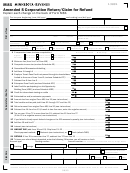 Fillable Form M8x - Amended S Corporation Return/claim For Refund Printable pdf