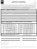 Form Dr-1con - Application For Consolidated Sales And Use Tax Filing Number