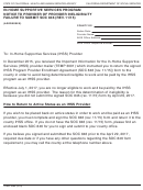 Form Temp 2262 - In-home Supportive Services Program Notice To Provider Of Provider Ineligibility