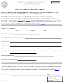 Form Ps33135-04 - Home School Driver's Education Affidavit