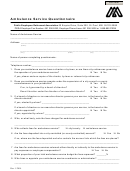 Ambulance Service Questionnaire Template