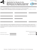 Form Rp-1573-acr-a - Application For Review For The Maintenance Of A System Of Improved Real Property Tax Administration Aid