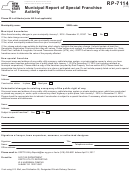 Form Rp-7114 - Municipal Report Of Special Franchise Activity