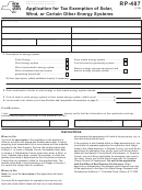 Form Rp-487 - Application For Tax Exemption Of Solar, Wind, Or Certain Other Energy Systems