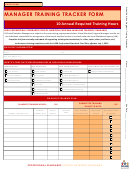 Manager Training Tracker Form - Arizona Department Of Education