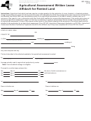 Form Rp-305-c - Agricultural Assessment Written Lease Affidavit For Rented Land