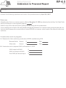 Form Rp-6.5 - Addendum To Financial Report