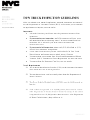 Tow Truck Inspection Guidelines - New York Department Of Finance