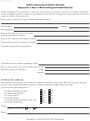 Form Hpz-034-a-pf - Arizona Taxonomy Of Human Services - Request For A New Or Revised Program/cluster/service