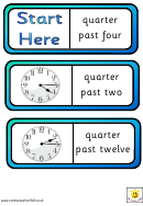 Quarter Past Time Card Template