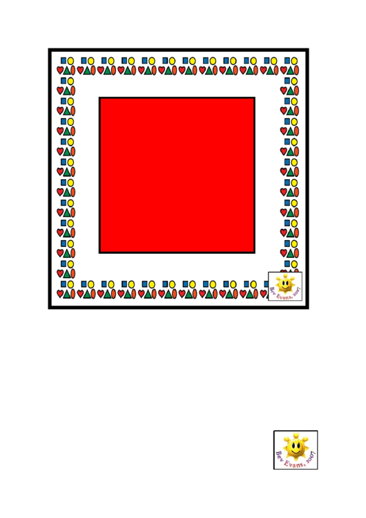 Colorful 2d Shapes Poster Template Printable pdf