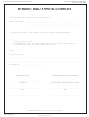 Form Lic 05a - Resource Family Approval Certificate