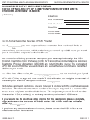 Form Ihss-e 004 - In-home Supportive Services (ihss) Program - Notice Of Non-receipt Of Exemption From Workweek Limits Provider Agreement (apd 006)