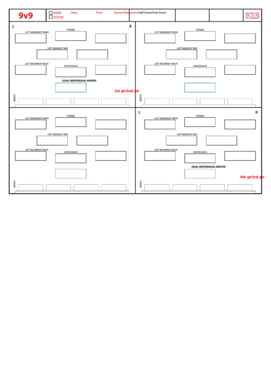 Fillable Soccer Formation Lineup Sheet 9v9 323 printable pdf download