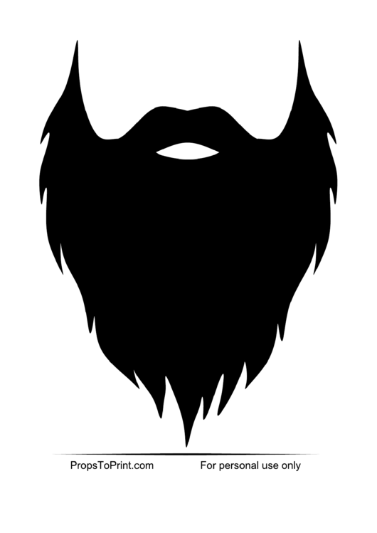 Beard Photo Booth Template