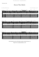 Peter Edvinsson - Deck The Halls Sheet Music