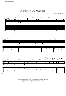James R. Murray - Away In A Manger Guitar Sheet Music