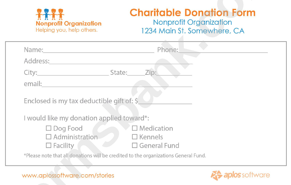 Charitable Donation Form
