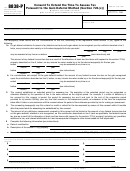 Fillable Form 8838-P - Consent To Extend The Time To Assess Tax Pursuant To The Gain Deferral Method Printable pdf