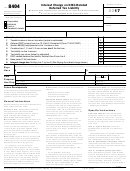 Fillable Form 8404 - Interest Charge On Disc-Related Deferred Tax Liability - 2017 Printable pdf