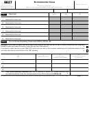 Fillable Form 6627 - Environmental Taxes Printable pdf
