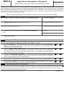 Fillable Form 1024-A - Application For Recognition Of Exemption Printable pdf