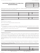 Form Mc 364 - California Department Of Aging (cda) Waiver Referral