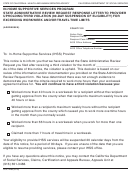 Form Soc 2286 - In-home Supportive Services Program State Administrative Review Request Response Letter To Provider Upholding Third Violation (90-day Suspension Of Eligibility) For Exceeding Workweek And/or Travel Time Limits