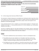 Form Soc 2272 - In-home Supportive Services Program Notice To Provider Of Right To Dispute Violation For Exceeding Workweek And/or Travel Time Limits