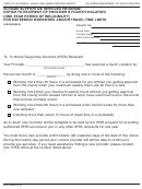 Form Soc 2259a - In-home Supportive Services Program Notice To Recipient Of Provider's Fourth Violation (one-year Period Of Ineligibility) For Exceeding Workweek And/or Travel Time Limits