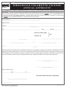 Form Ctx-wd - Wholesale Cigarette License Annual Affidavit
