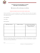 Withdrawal Payee Information Form - United States District Court