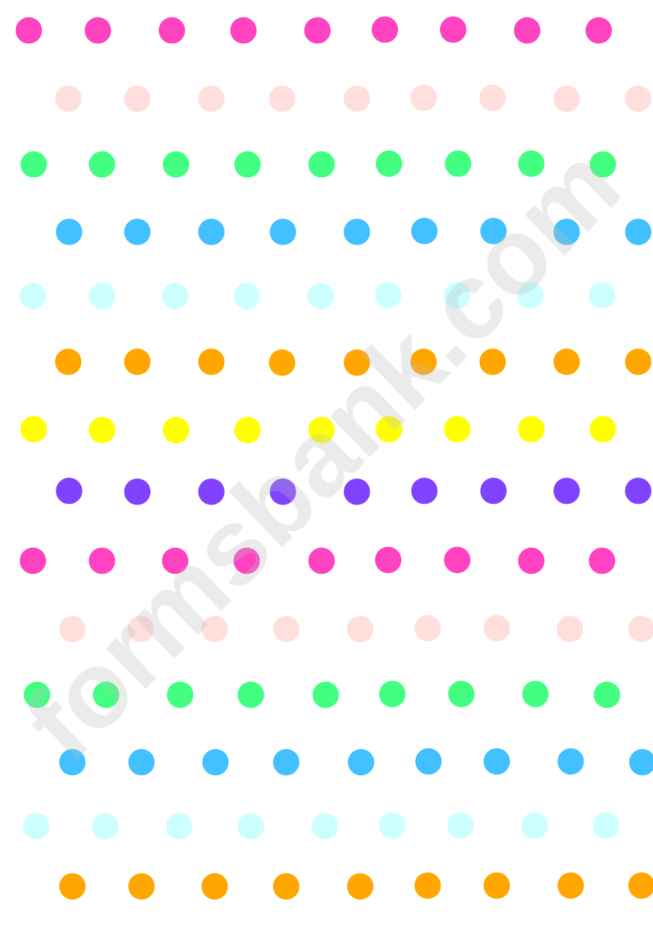 Colorful Dots Pattern Template