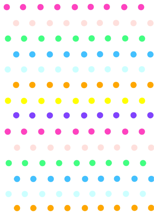 Colorful Dots Pattern Template Printable pdf