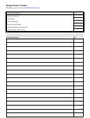 Daily Points Tracker Template