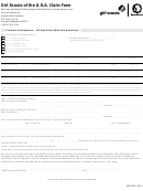 Form M18979 - Girl Scouts Of The U.s.a. Claim Form