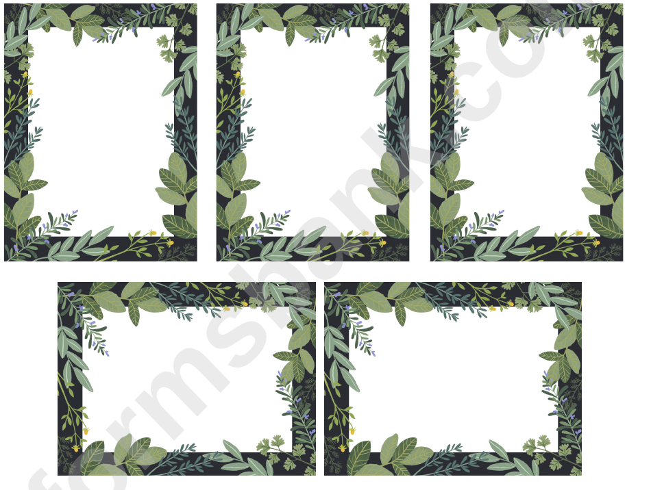 Table Setting Place Cards Templates