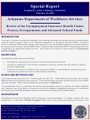 Form Esd-ark-501 - Application For Unemployment Insurance Benefits