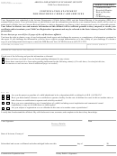 Form Cc-201 - Certification Statement For Providing Child Care Services