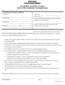 Form Cc-4 - Statement Of Intent To Seek Qualifying Canpaign Contributions