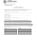 Form Dnp - Nonprofit Corporation Articles Of Incorporation