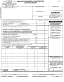 Form Nucs-4072 - Employer's Quarterly Contribution And Wage Report