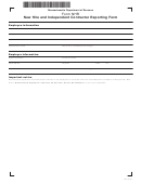 Form Nhr - New Hire And Independent Contractor Reporting Form